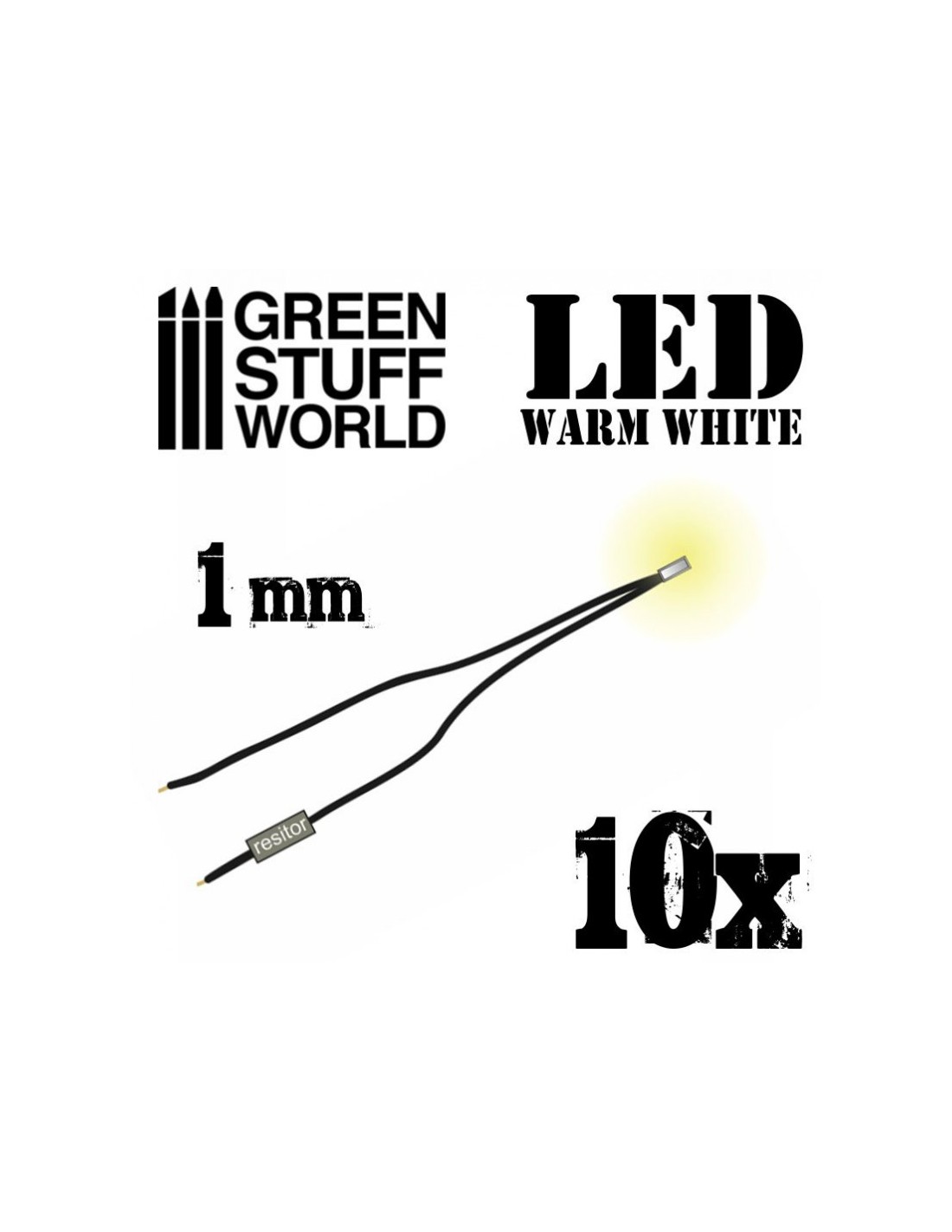 MICRO LED LUZ BLANCA CALIDA 1 Mm