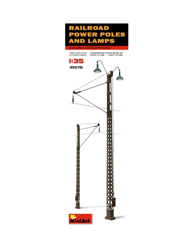 RAILROAD POWER POLES & LAMPS