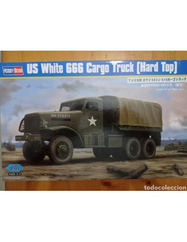 US WHITE 666 CARGO TRUCK HARD TOP