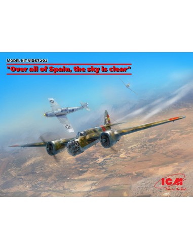 “Over all of Spain, the sky is clear” (SB 2M-100 "Katiushka" + two Me 109 E3 Pilot Ace)