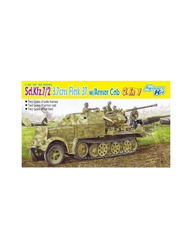 Sd.Kfz.7/2 3.7cm Flak 37 w/Armor Cab (2 in 1)