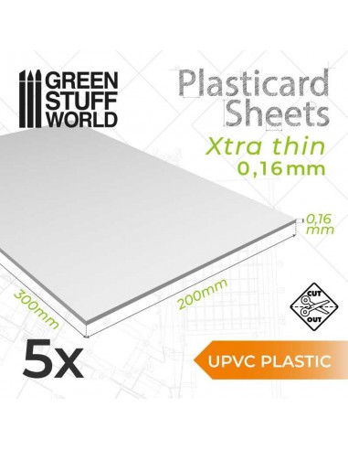 PLANCHA PLASTICARD UPVC 0'16mm