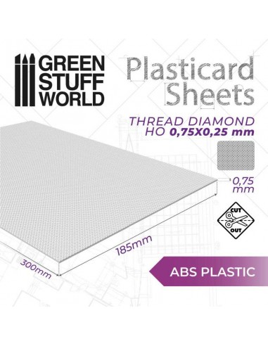 PLANCHA PLASTICARD DIAMANTE HO 0,75 mm