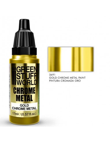 PINTURA CROMADA - ORO 17ml