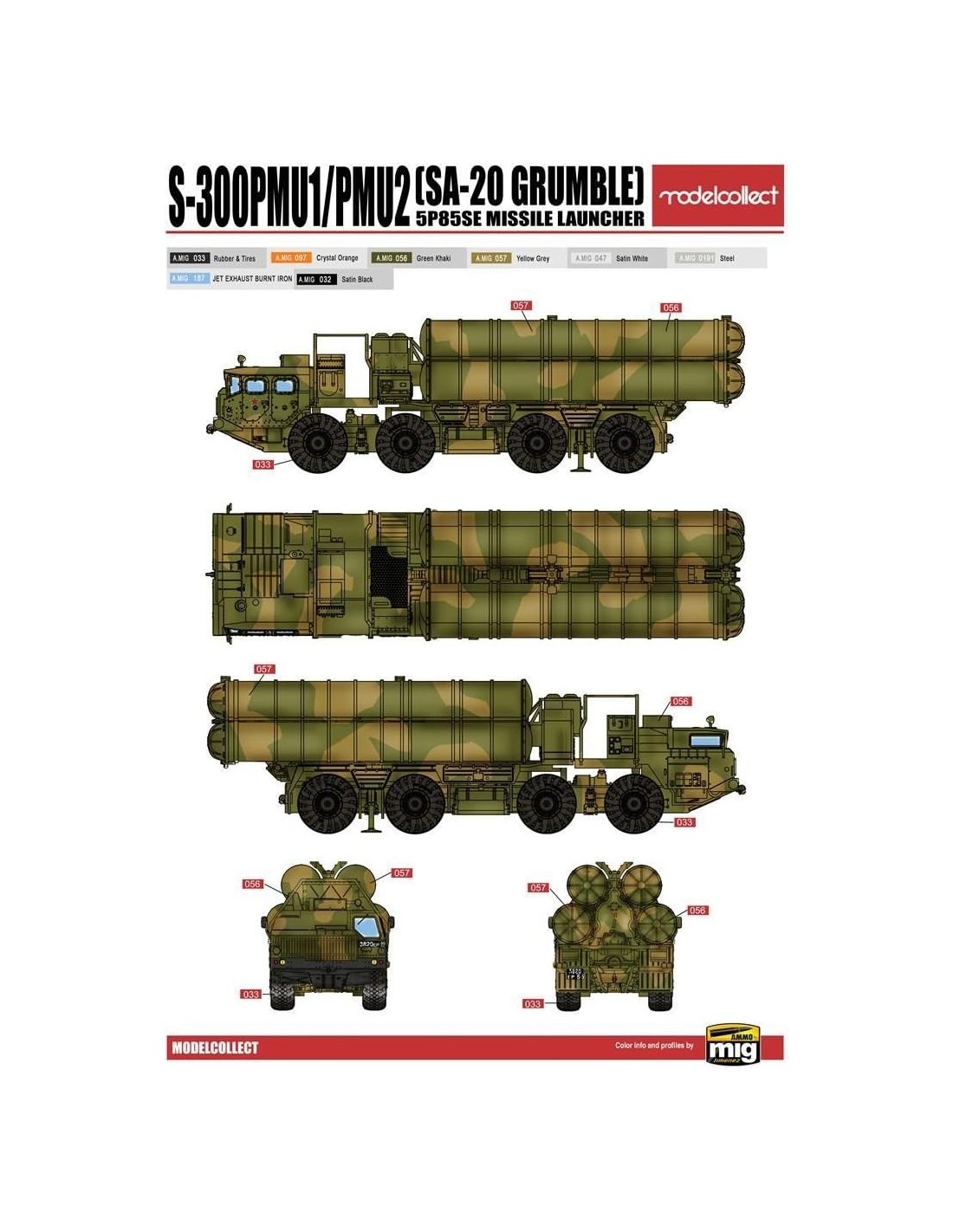 S-300 PMU1/PMU2 SA-20 Grumble 5p85se Missile Launcher