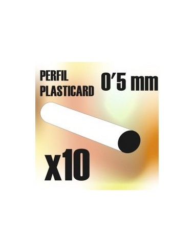 PERFIL PLASTICARD BARRA 0,5mm (x 10)