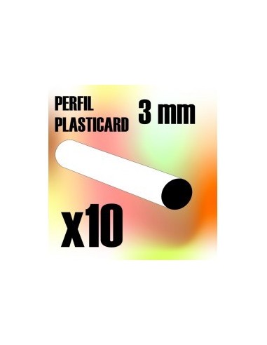 PERFIL PLASTICARD BARRA 3 mm (x 10)