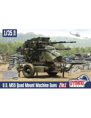 U.S. M55 Quad Mount Machine Guns 2 In 1