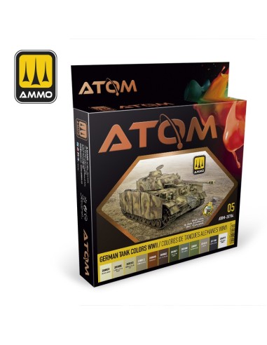 ATOM SET COLORES DE TANQUES ALEMANES WWII