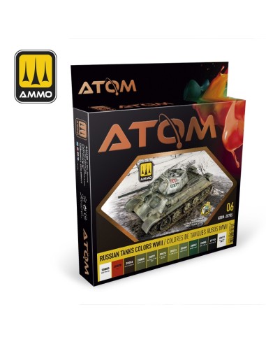 ATOM SET COLORES DE TANQUES RUSOS WWII