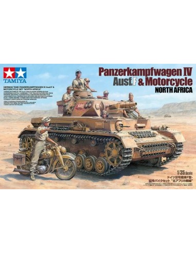 German Tank Panzerkampfwagen IV Ausf.F And Motorcycle 'North Africa' Set