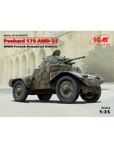 Panhard 178 AMD-35, WWII French Armoured Vehicle (100% new molds)