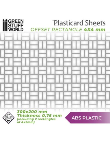 PLANCHA PLASTICARD LADRILLOS CESTERIA - TAMAÑO A4