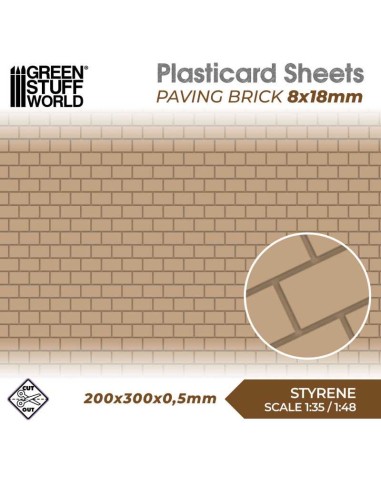 PLANCHA PLASTICARD - ADOQUINES 8X18MM