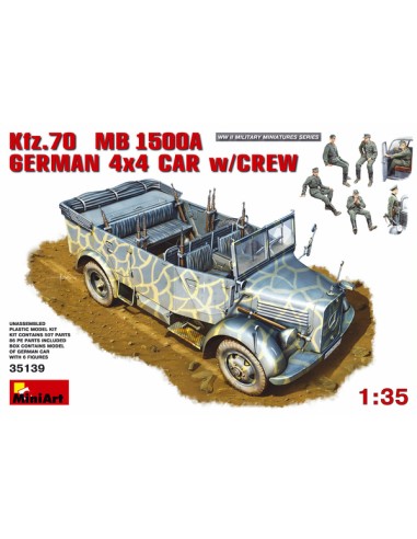 German Kfz.70 MB 1500A 4x4 car with Crew LEER DESCRIPCION