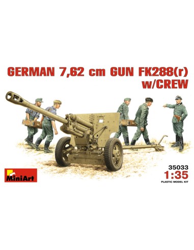 GERMAN 7,62 CM FK 288 R GUN W/CREW