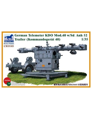 German Telemeter KDO Kommandogerät 40 with Sd.Anh.52 Trailer (Kommandogerat 40)