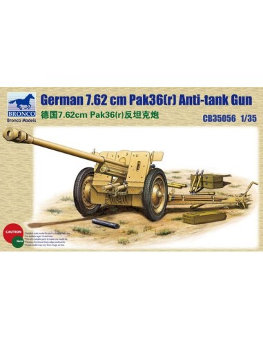 German 76.2mm Pak36(r) Anti-Tank Gun