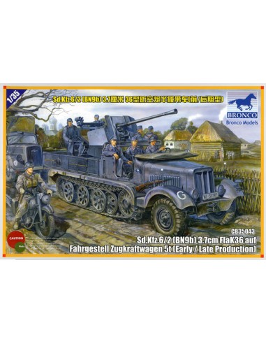 Sd.Kfz.6/2 [BN9b] 3.7cm Flak36 auf Fahrgestell Zugkraftwagen 5t (Early/Late Production)