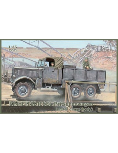 German Einheitsdiesel Pritschenwagen (metal cargo body)