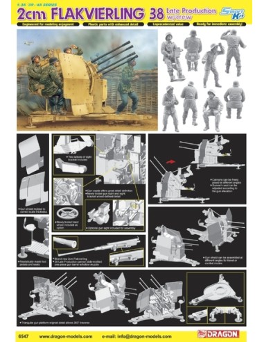 German 2cm Flakvierling 38 Late Production with crew