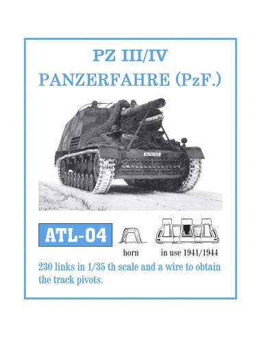 1/35 Orugas metálicas PZ III/IV / Panzerfahre (Pz.F.)