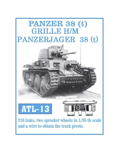 1/35 Orugas metálicas Panzer 38 (t) / Grille-Marder III. / Grille Panzerjager 38(t)