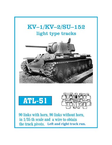 1/35 Orugas metálicas KV-1 / KV-2 / SU-152 tipo ligero