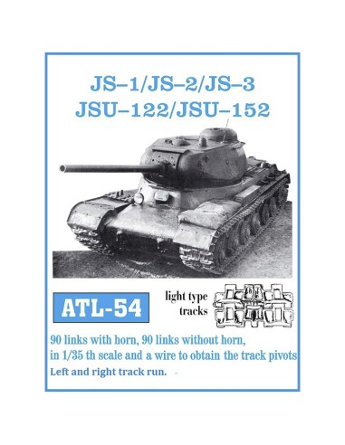 1/35 Orugas de metálicas JS-1/JS-2/JS-3 JSU-122/JSU-152