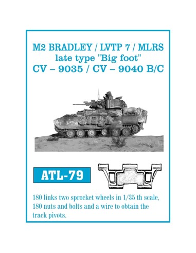 1/35 Orugas Metálicas M2 Bradley / LVTP 7 / MLRS modelo tardío Big Foot / CV-9035 / CV-9040 B/C