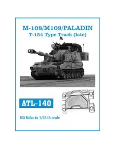 1/35 Orugas metálicas M108 / M109 / Paladin modeloT-154