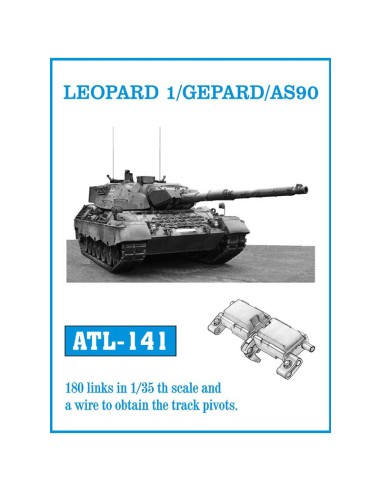 1/35 Orugas metálicas Leopard 1 / Gepard/ AS90