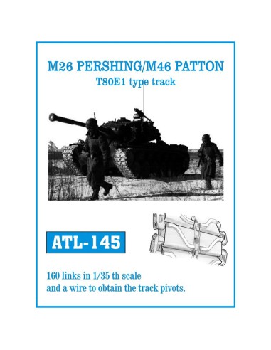 1/35 Orugas metálicas M26 Pershing / M46 Patton modelo T80E1