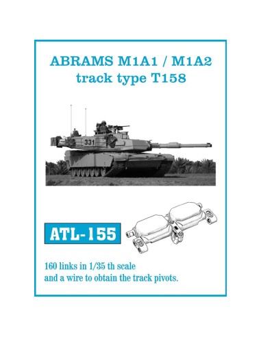 1/35 Orugas metálicas Abrams M1A1 / M1A2 tipo T158