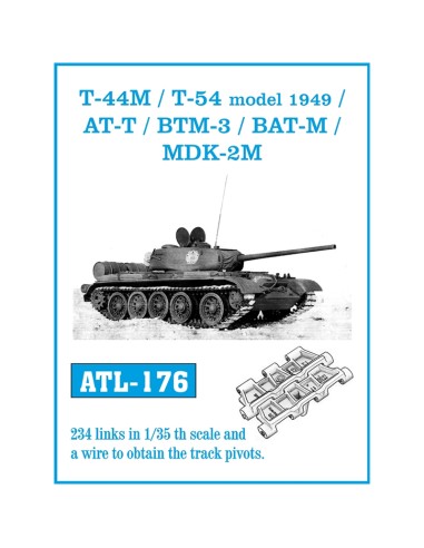 1/35 Orugas metálicas 1/35 T-44M / T-54 modelo 1949 / AT-T / BTM-3 / BAT-M /MDK2-M