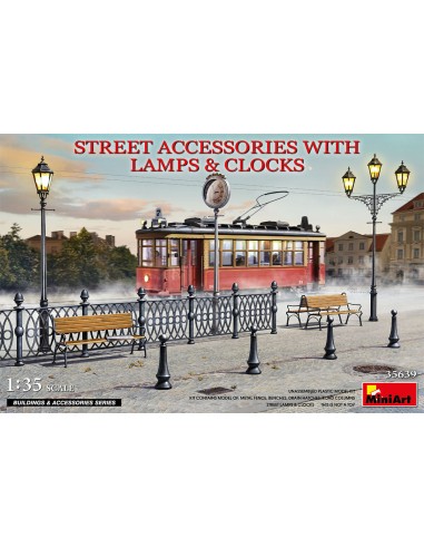 Street Accessories with Lamps & Clocks