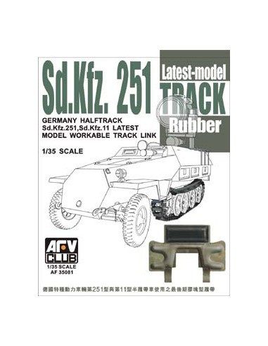 Sd.Kfz.251Track Latest Model Rubber