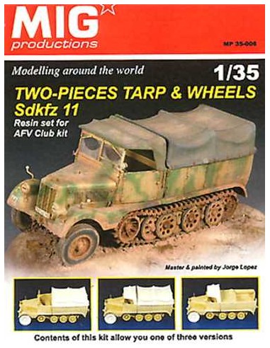 SdKfz 11 tarp & wheels