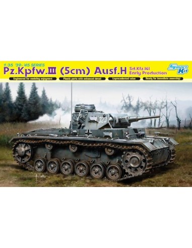 Pz.Kpfw.III (5cm) Ausf.H Sd.Kfz.141 Early Production LEER DESCRIPCION