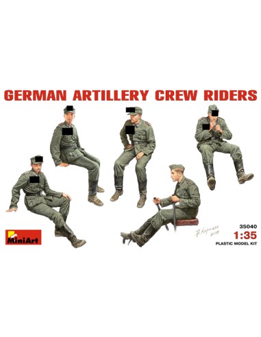 German Artillery Crew Riders (5)  LEER DESCRIPCION