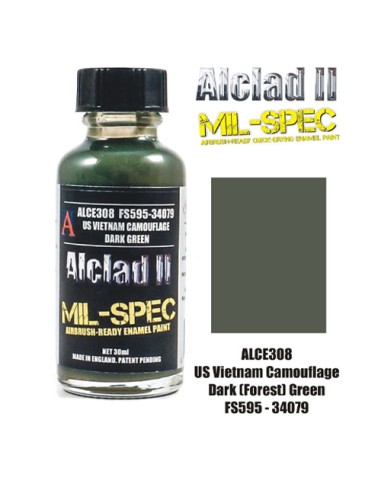 ALCLAD II MIL-SPEC ALC-E308 US VIETNAM CAMOUFLAGE DARK GREEN FS595-34079