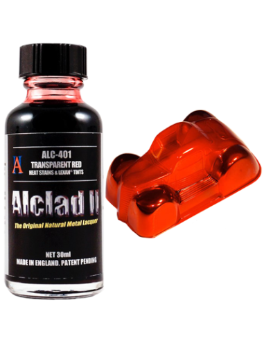 ALCLAD II ALC-401 TRANSPARENT RED - HEAT STAINS & LEXAN TINTS