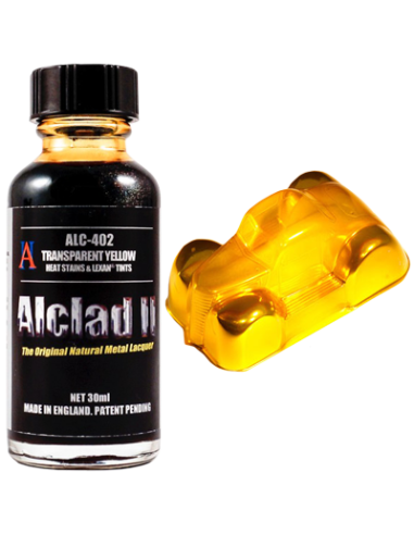 ALCLAD II ALC-402 TRANSPARENT YELLOW - HEAT STAINS & LEXAN TINTS