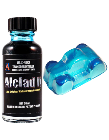 ALCLAD II ALC-403 TRANSPARENT BLUE - HEAT STAINS & LEXAN TINTS