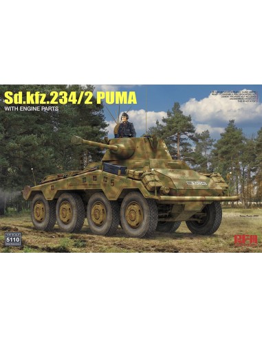 Sd.Kfz 234/2 Puma With Engine Parts