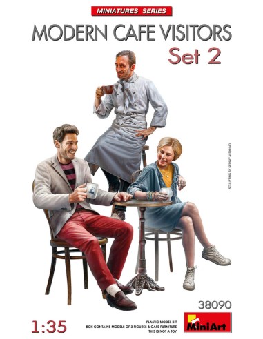 Modern Cafe Visitors Set 2