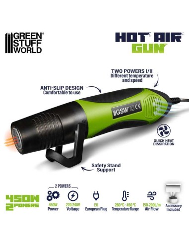 PISTOLA DE AIRE CALIENTE 450W