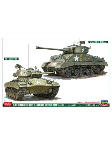 M4A3E8 Sherman And M24 Chaffee 'U.S. Army Main Battle Tank Combo' (2 Kits In The Box)