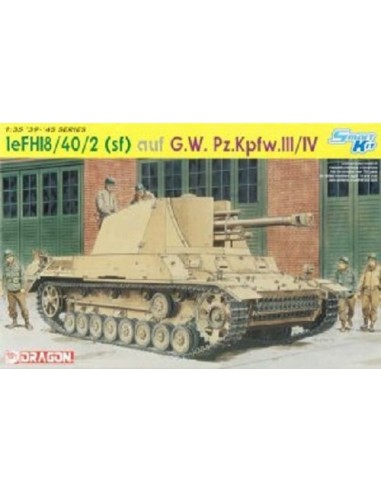 DRAGON - leFH18/40/2 (sf) auf G.W. Pz.Kpfw.III/IV 1/35