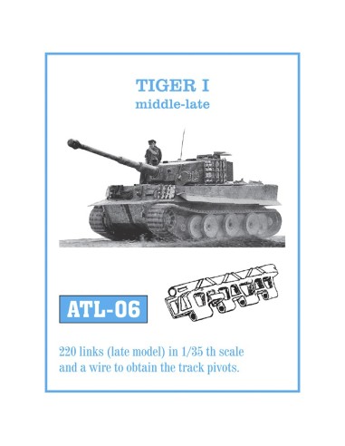 1/35 Oruga metálica TIGER I Medio-Tardío